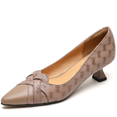 Chiara Women's Kitten Heel Leather Pumps