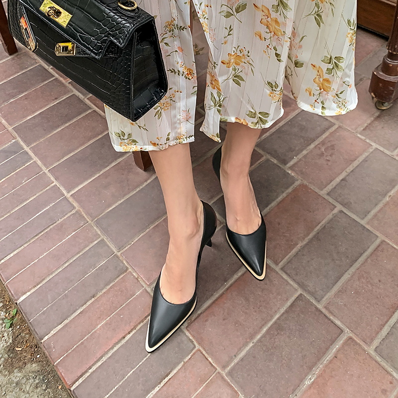 Coralia Women's High Heel Leather Pumps