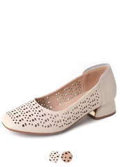 Dalia Women's Square Toe Leather Pumps