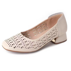 Dalia Women's Square Toe Leather Pumps