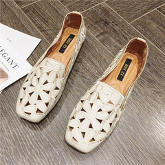 Delu Women's Leather Loafer Shoes
