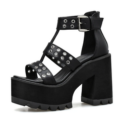 Dina Women's Black Platform Sandal