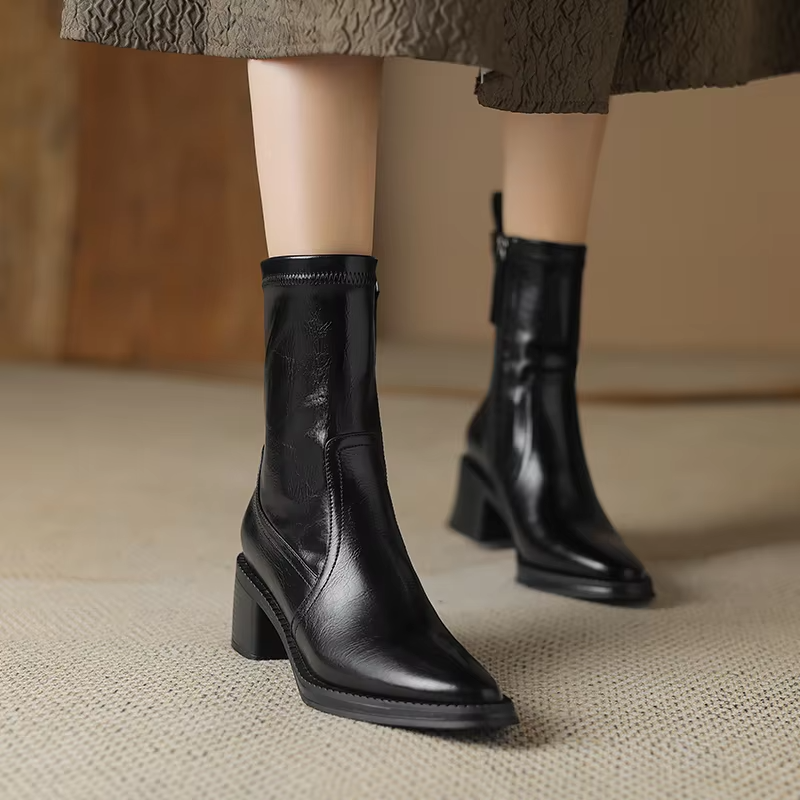 Doly Women's Autumn Mid Calf Boots