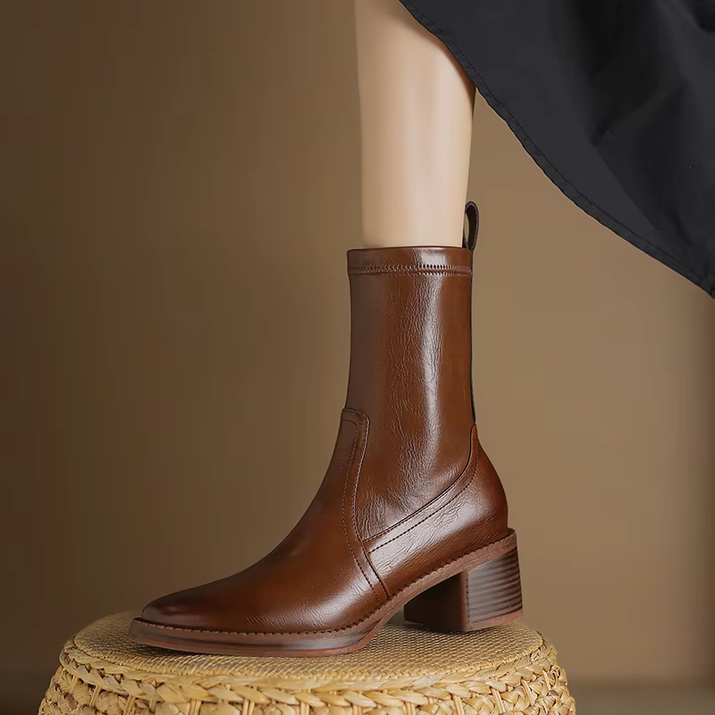 Doly Women's Autumn Mid Calf Boots