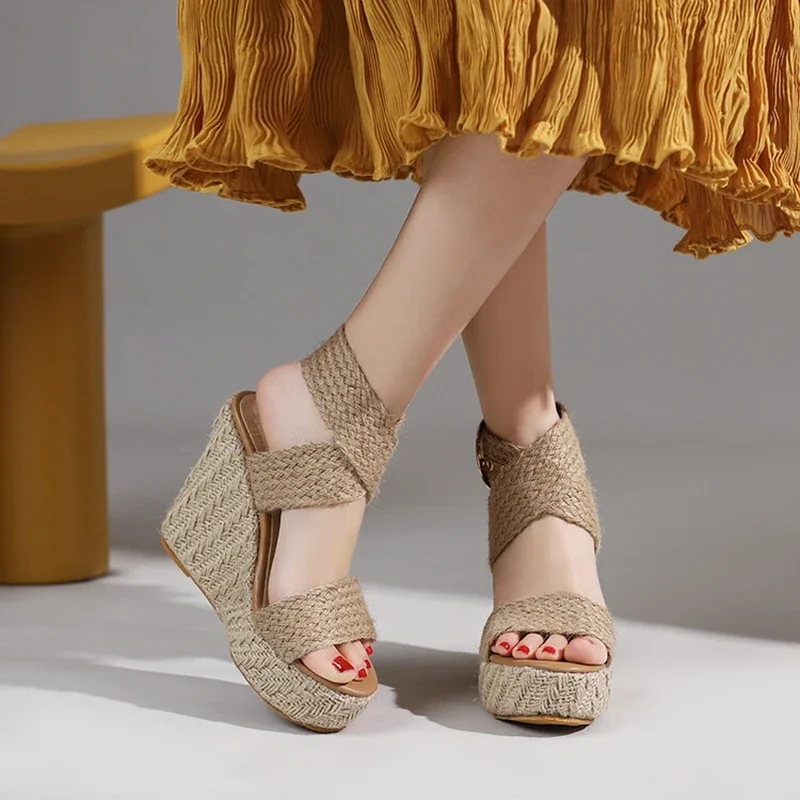 Doris Women's Wedges Hemp Sandals