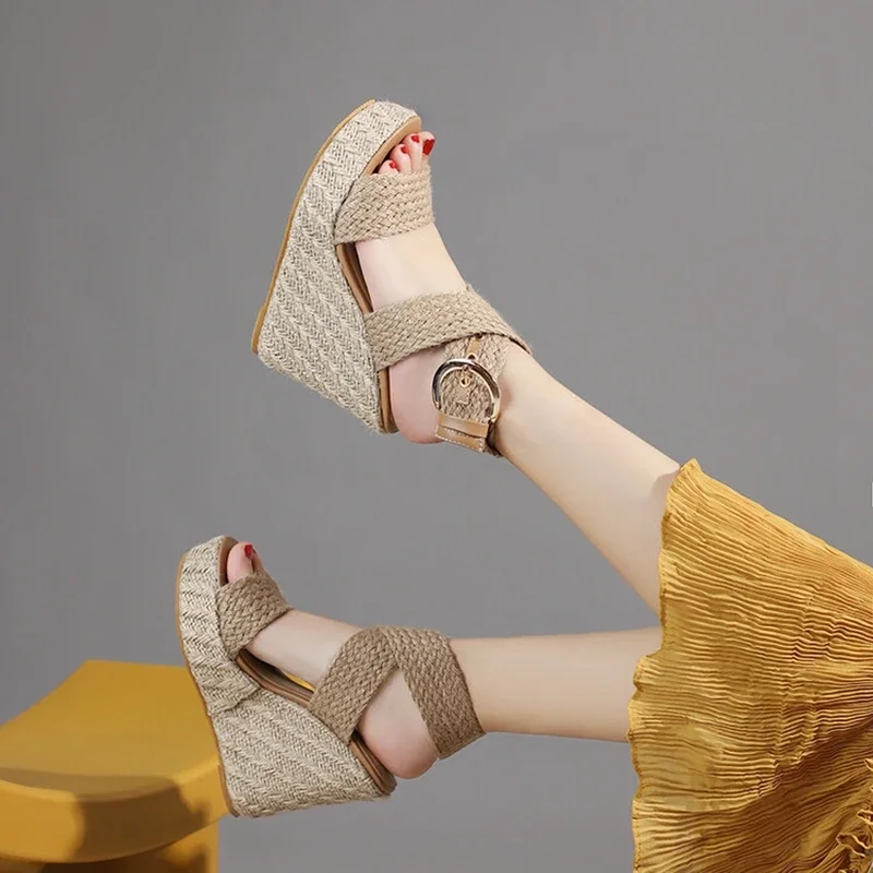 Doris Women's Wedges Hemp Sandals