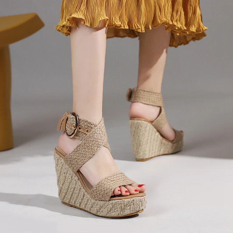 Doris Women's Wedges Hemp Sandals