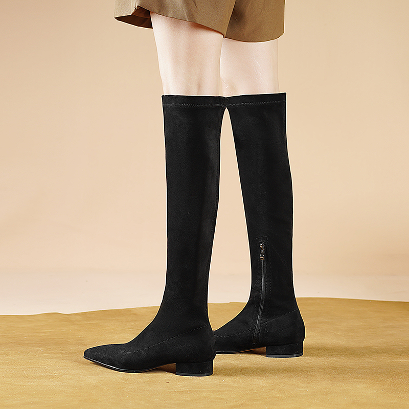 Eladia Women's Suede Thigh High Boots
