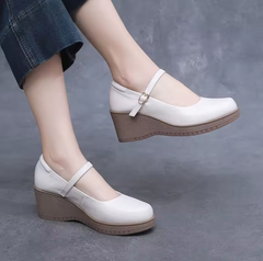 Elaine Women's Ankle Strap Wedges Pumps