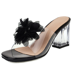 Elia Women's Transparent Heel Sandals