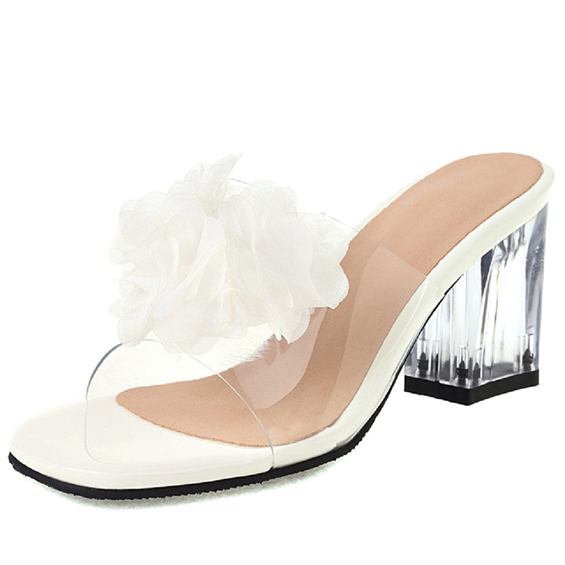 Elia Women's Transparent Heel Sandals