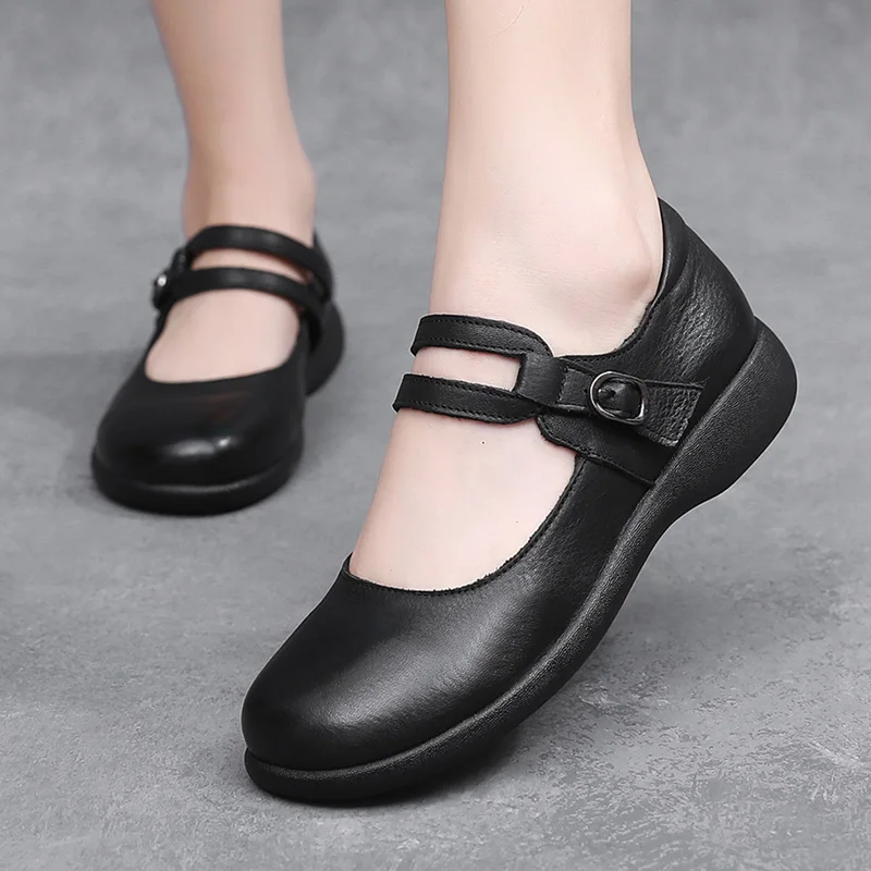 Elida Women's Leather Flats Loafer