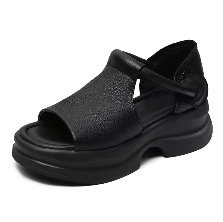 Eloisa Women's Hook & Loop Leather Sandals