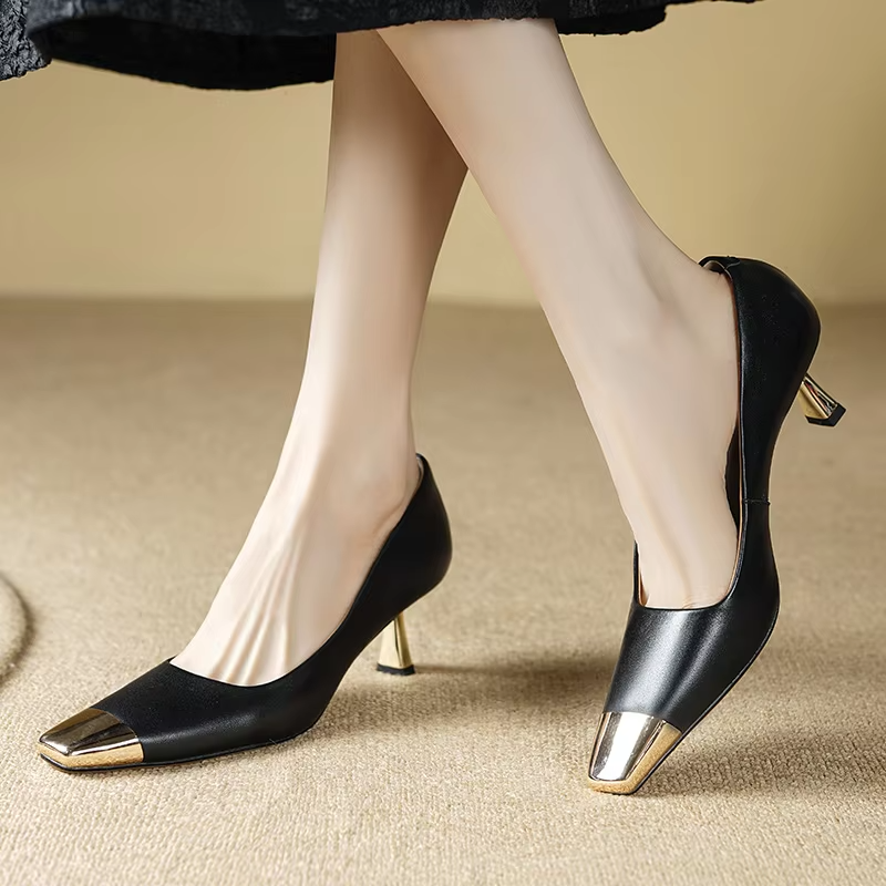 Eloisa Women's Metal Pointed Elegant Pumps