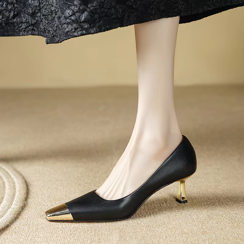 Eloisa Women's Metal Pointed Elegant Pumps
