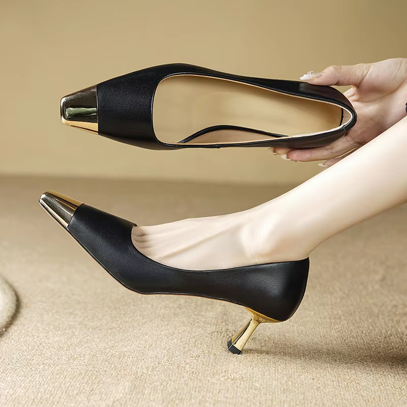 Eloisa Women's Metal Pointed Elegant Pumps