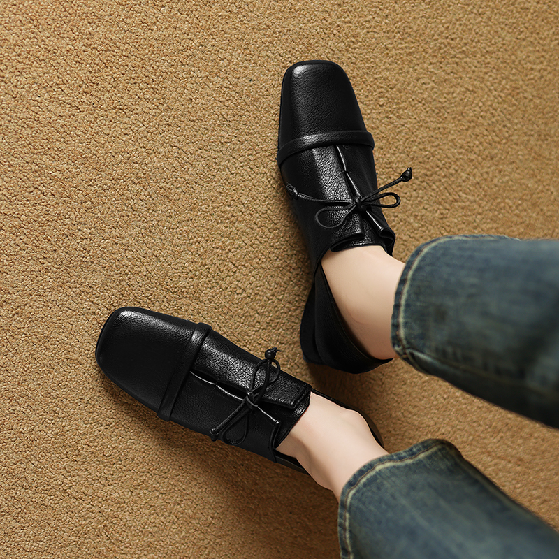 Elsi Women's Leather Square Toe Loafers