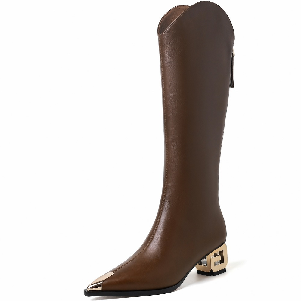 Esnevi Women's Pointed Toe Boots