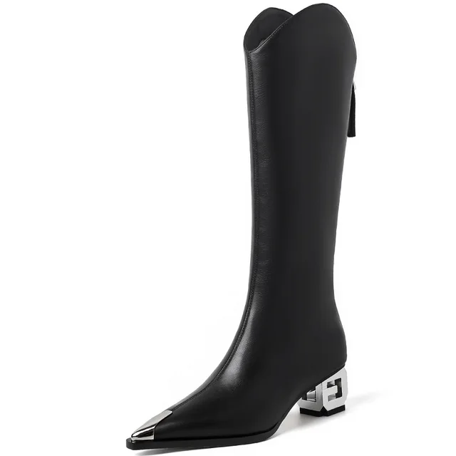 Esnevi Women's Pointed Toe Boots