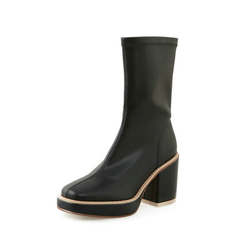 Fiona Women's Leather Square Toe Boots