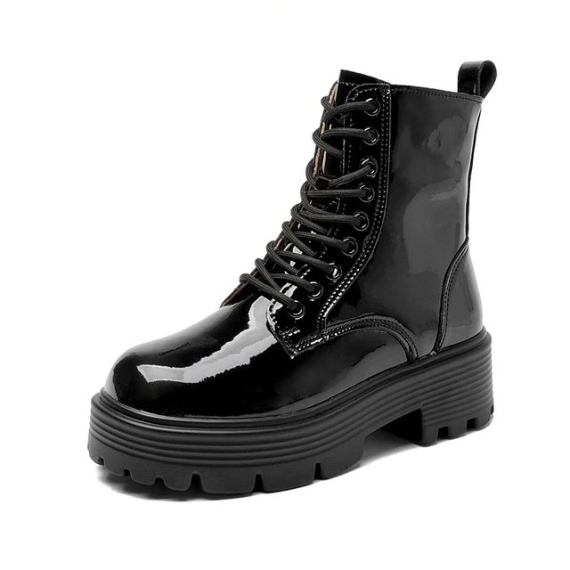 Frager Women's Leather Patent Boots