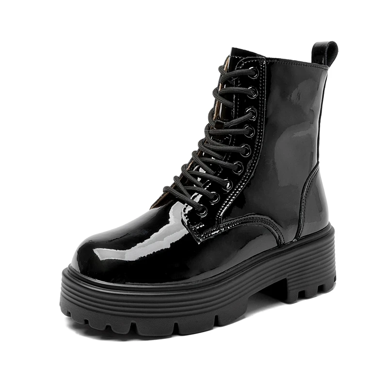 Frager Women's Leather Patent Boots