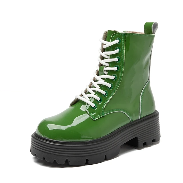 Frager Women's Leather Patent Boots