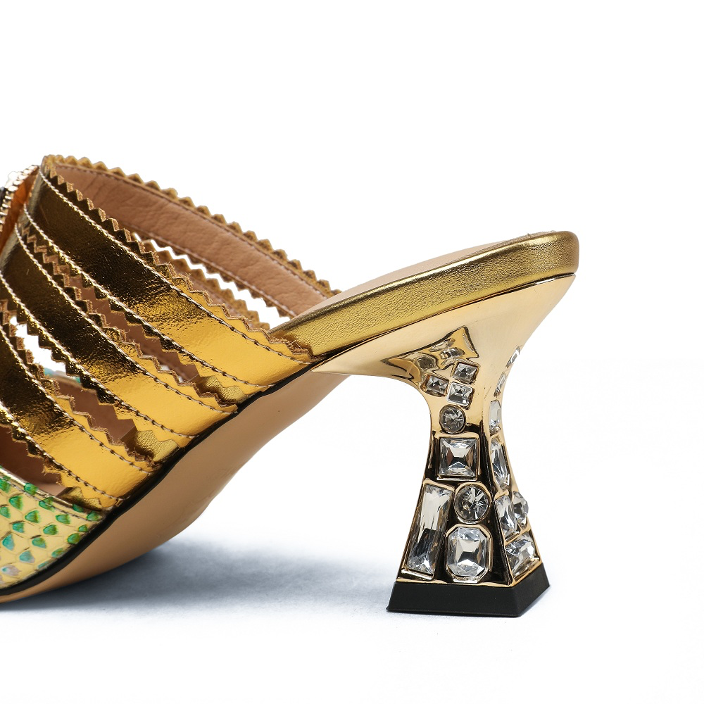 Francys Women's High Heel Dress Mules