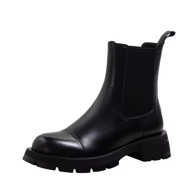 Gamary Women's Leather Chelsea Boots