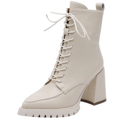 Genesis Women's Thick High Heels Ankle Boots