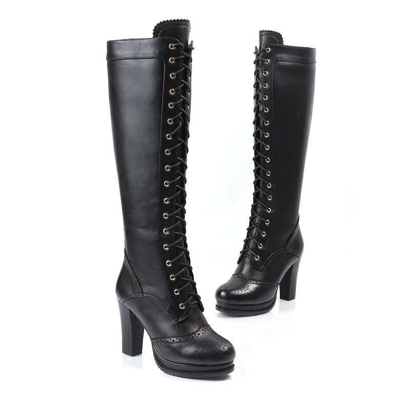 Giral Women's Platform High Heels Winter Boots