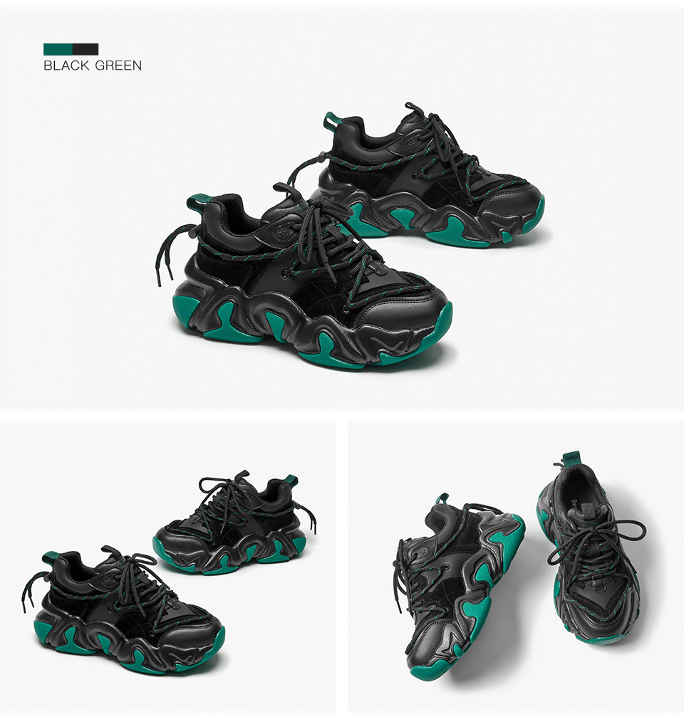 Godoy Women's Synthetic Leather Platform Sneaker