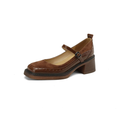 Hanna Women's Leather Carving Design Pumps