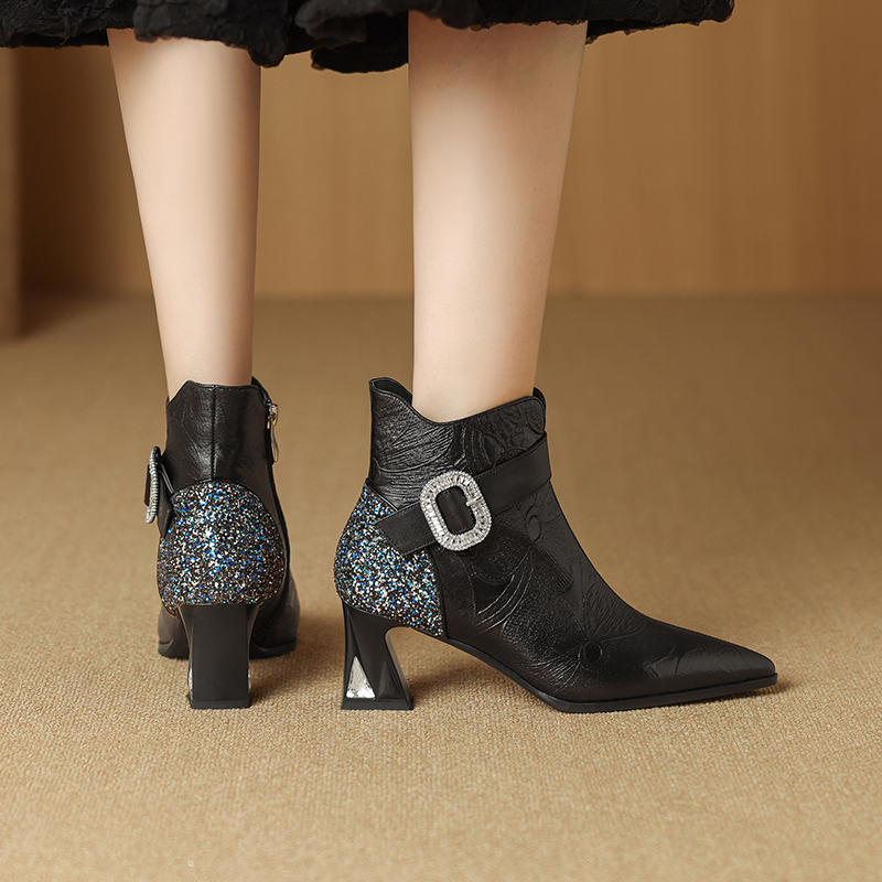 Hollyn Women's Dress Buckle Ankle Boots