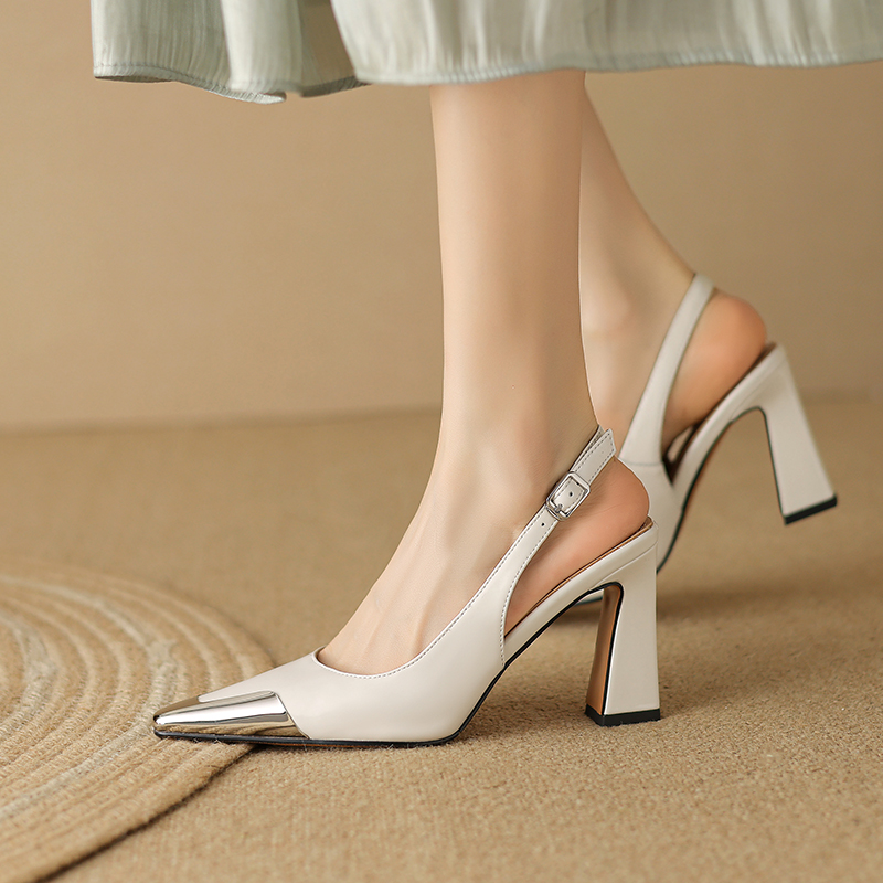 Irene Women's Dress Heels High Leather Pumps