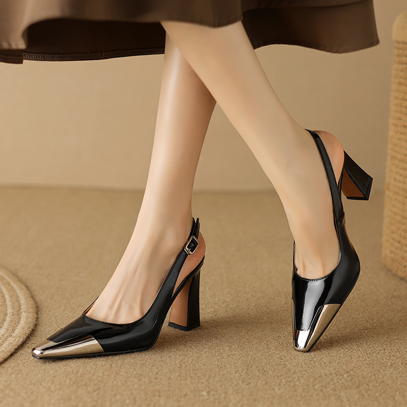 Irene Women's Dress Heels High Leather Pumps