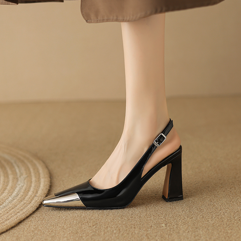 Irene Women's Dress Heels High Leather Pumps