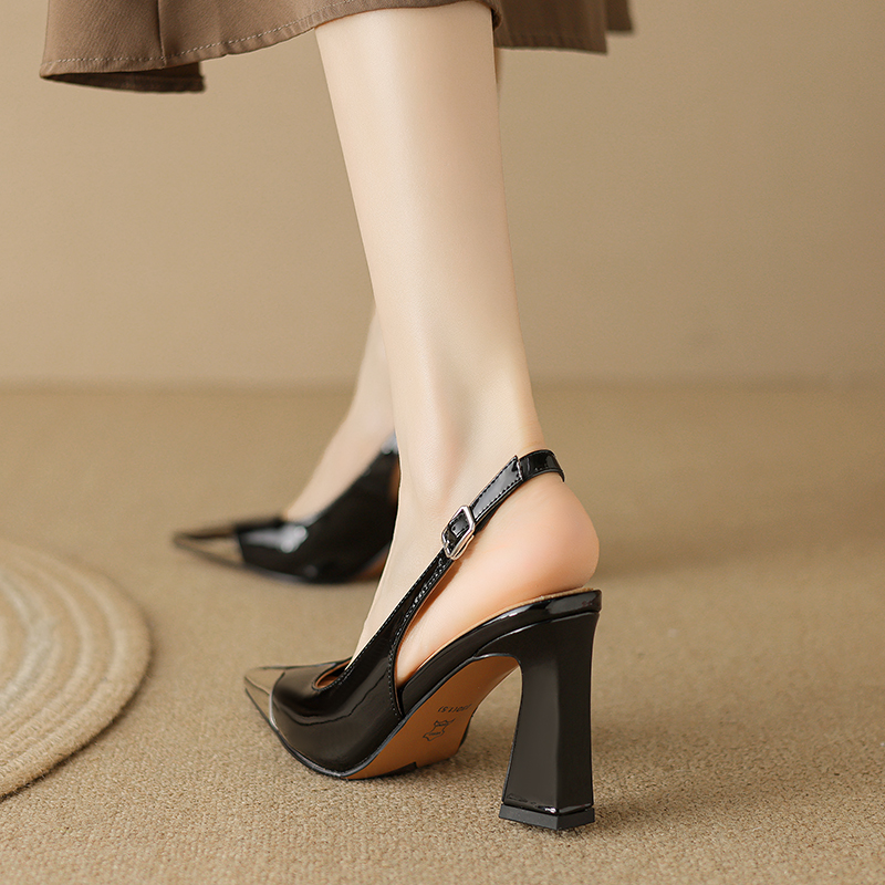 Irene Women's Dress Heels High Leather Pumps