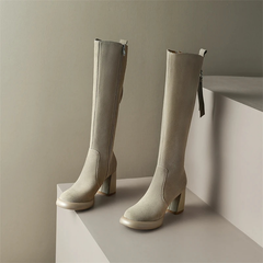 Jonay Women's Round Toe Knee High Boots