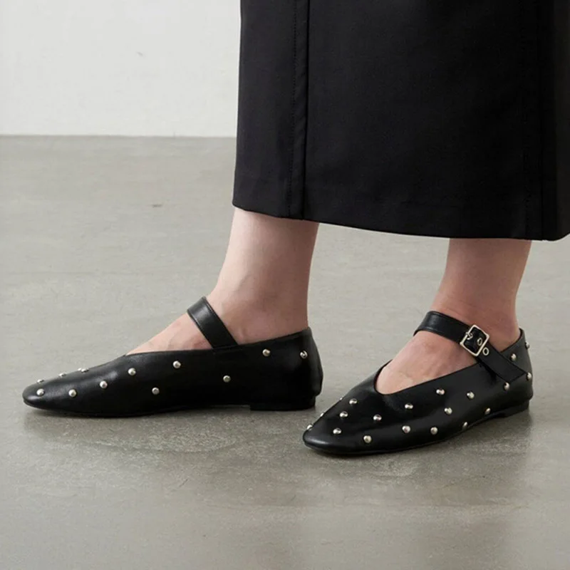 Josefa Women's Buckle Strap Flats