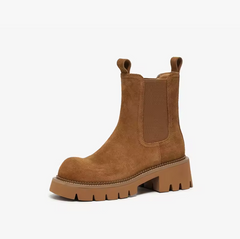 Kai Women's Cow Suede Chelsea Elastic Band Boots