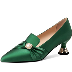 Kaina Women's Leather Pointed Toe Pumps