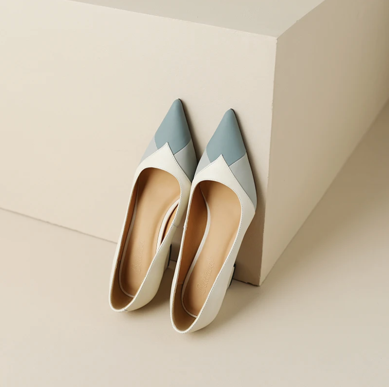 Kamila Women's Leather Casual Pointed Toe Pumps