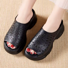 Karla Women's Leather Wedges