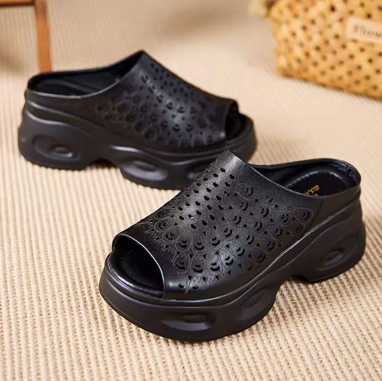 Karla Women's Leather Wedges