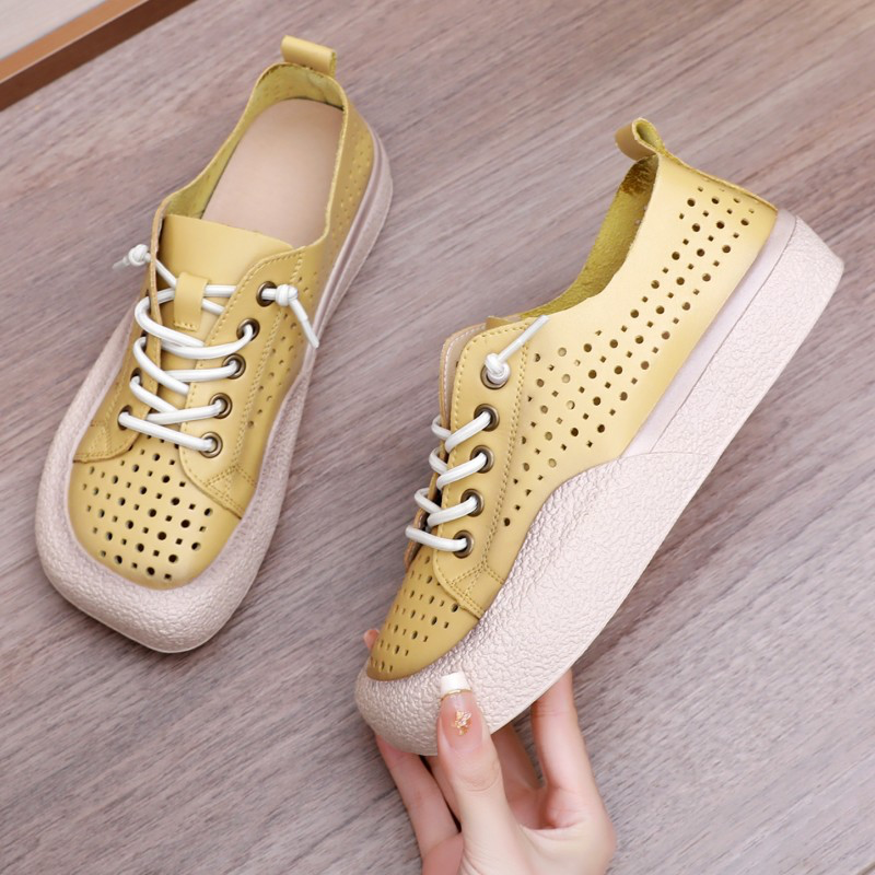 Karoli Women's Square Toe Platform Sneakers