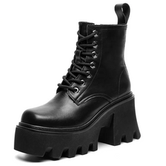 Leiba Women's Platform Square Toe Boots