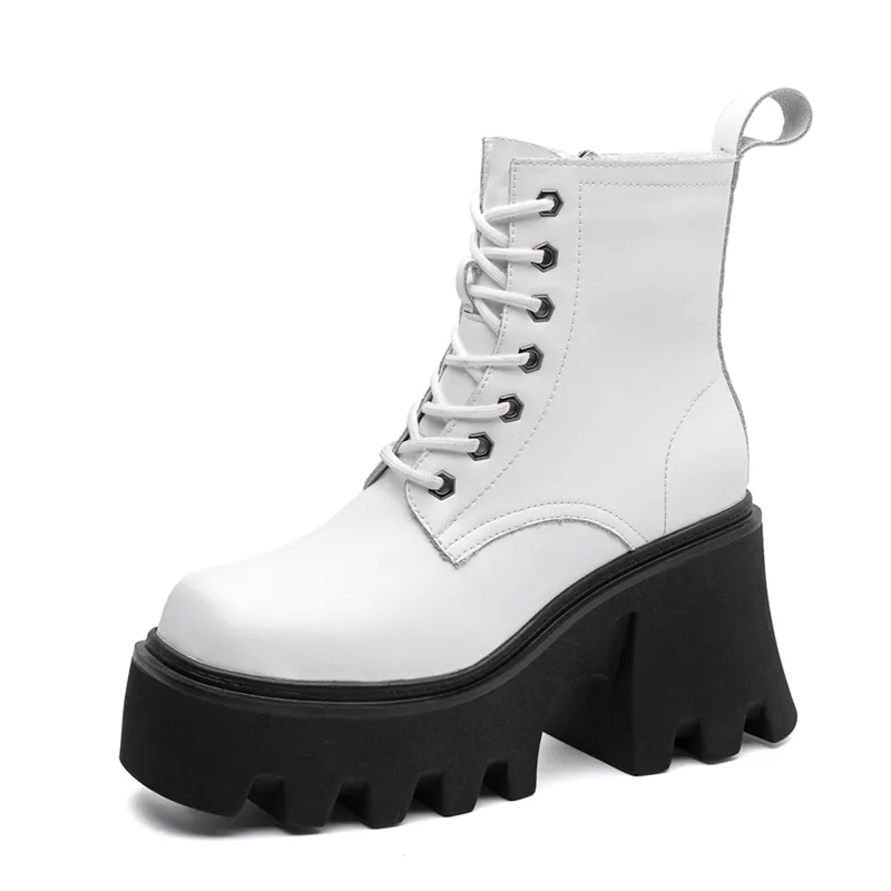 Leiba Women's Platform Square Toe Boots