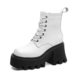 Leiba Women's Platform Square Toe Boots