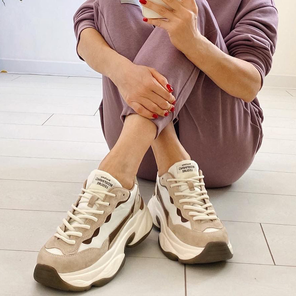 Levi Women's Suede Leather Platform Sneaker